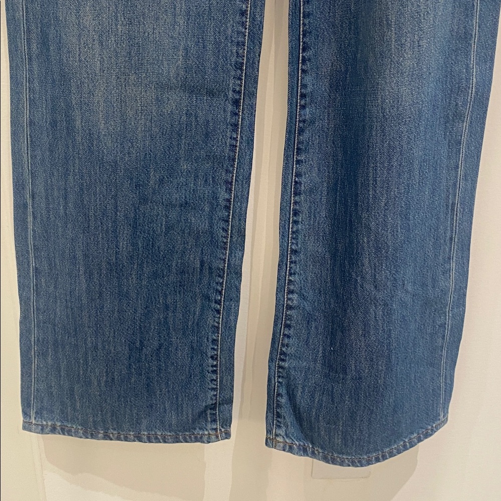 NWT Banana Republic Wide Leg Jeans High Rise Relaxed Fit Medium Wash 00/24 Tall - Picture 7 of 9